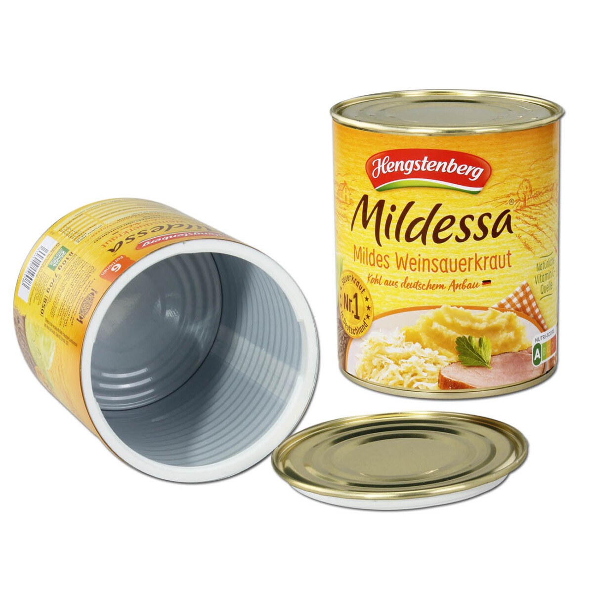 Skjulekasse – dåse (Dåse 800 g – Surkål) - Subseed.dk