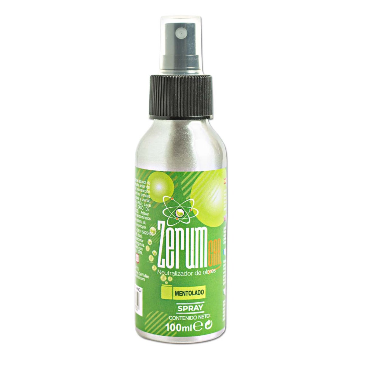 Zerumcar | Lugtneutraliserende spray – 100 ml (Menthol) - Subseed.dk
